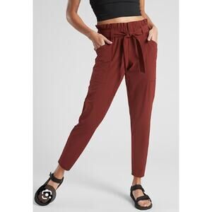 Athleta Skyline Pants Dried Cinnamon Size 8 (No Belt)